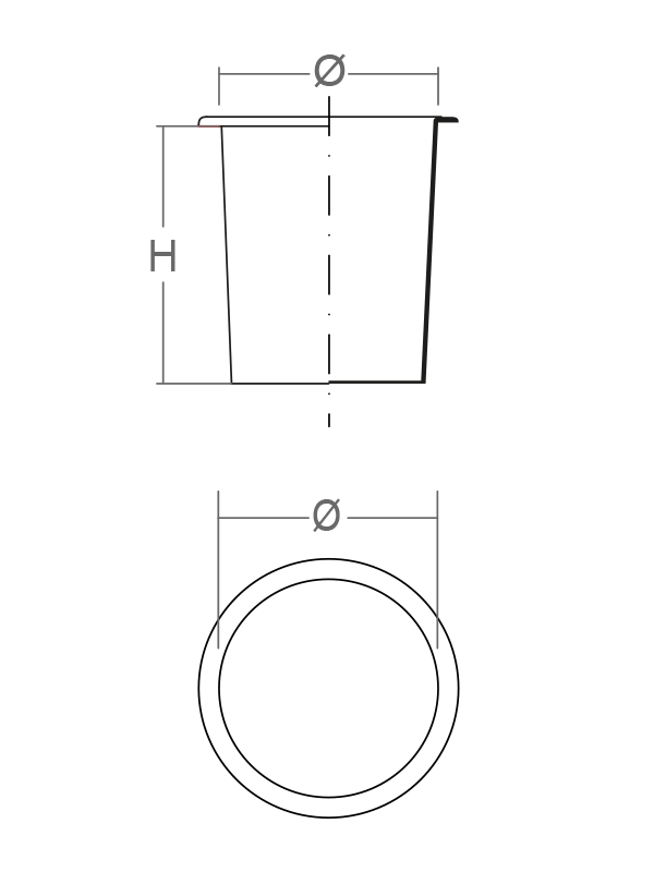 Linea Nuove Forme Circolare 20 x 18